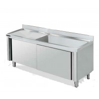 Fregadero gran capacidad 2000x700 con puertas