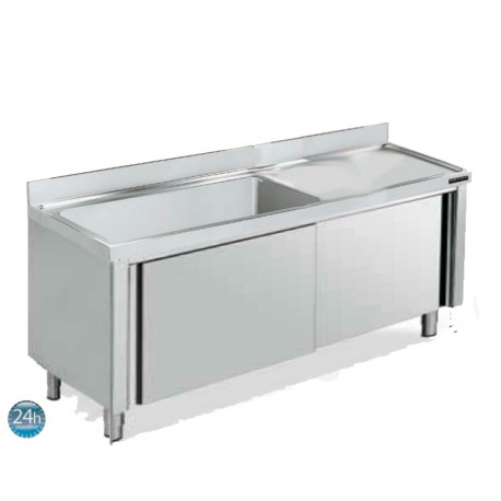 Fregadero gran capacidad 2000x700 con puertas