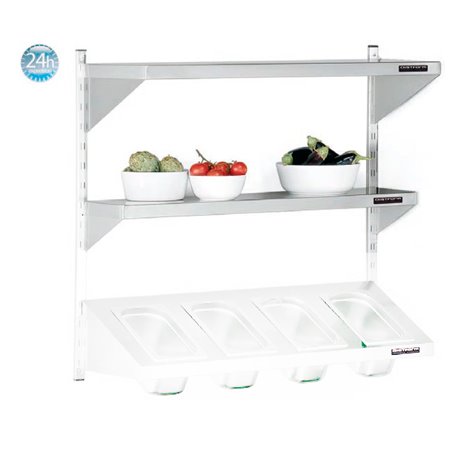 Estantería de pared desmontable (Estantes lisos)