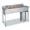 Fregadero para preparación de carnes y pescados