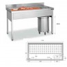 Fregadero para preparación de carnes y pescados