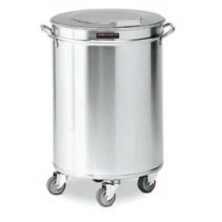 Cubo Inoxidable con ruedas y tapa