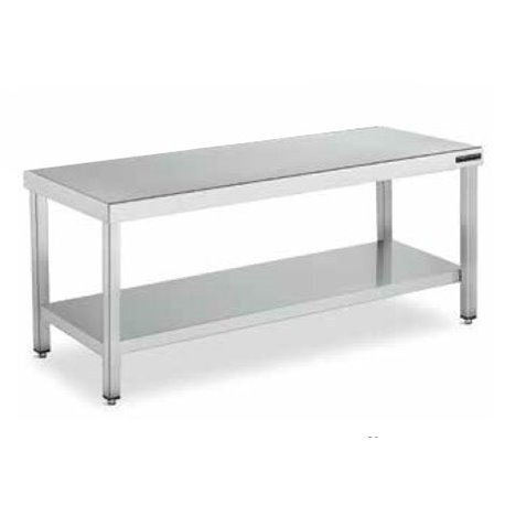 Mesa de cocción y preparación central fondo 600