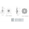 Ventilador con reja y soporte HRT/4 400 BPN