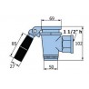 Grifo de vaciado marmita 1,1/2" Hembra