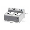 Freidora 8 + 8Litros HR serie 500 