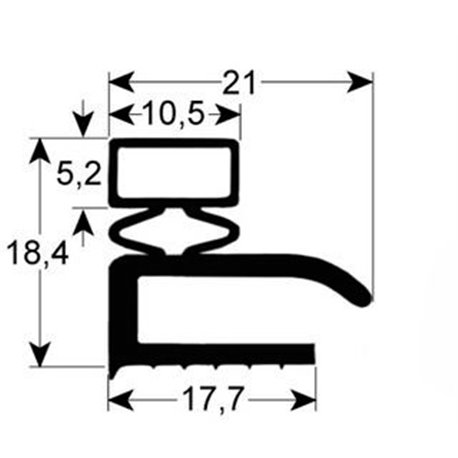 Burlete para cámara GE-9106 (2,5 mts)