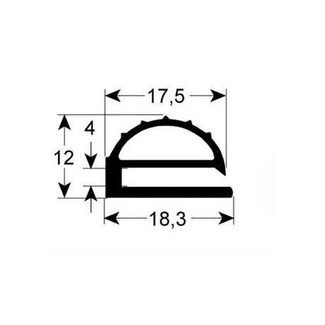 Burlete AS-1075 (2.5 mts)
