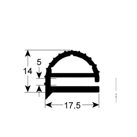 Burlete AS-1076 (2.5 mts)