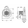 Ventilador radial (Soplador) para horno Rational 3