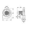 Ventilador radial Horno Angelo-Po