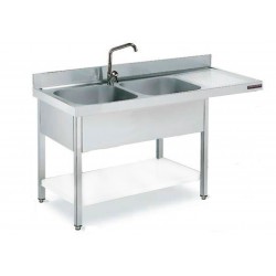 Fregadero de 1800x700 mm con espacio lavavajillas