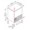 Maquina cubitos de hielo macizo 85 kg/24h