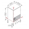 Maquina cubitos de hielo macizo 95 kg/24h
