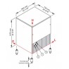 Maquina cubitos de hielo macizo 130 kg/24h