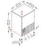 Maquina cubitos de hielo st Food 105 kg/24h 