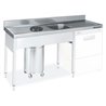 Fregadero con cubeta y aro 1800x600