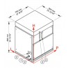 Maquina de hielo en escamas SPLIT 900 kg/24h
