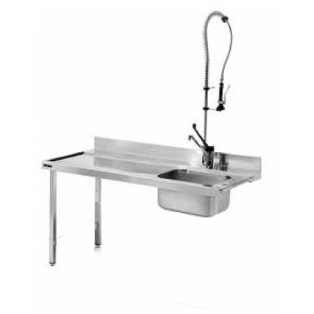 Mesa de prelavado para lavavajillas